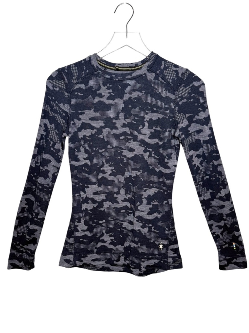 Smartwool Wool Camo Print Women’s Base Layer Top Sz XS